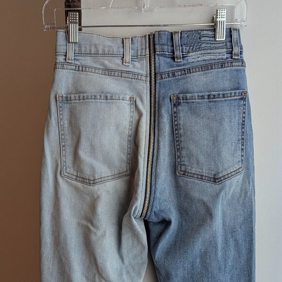 REVICE Denim- YING YANG wrap around ZIPPER Jeans 27 - Picture 5 of 9
